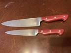 2 Paula Deen Kitchen Knives Red Handles - Opportunity