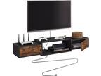 Floating TV Stand 55″ TV Shelf with Power Outlet Wall - Opportunity
