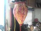 Beaded Multi-Colored Hanging Lamp - $15 (1010 E. Douglas Ave Visalia) -