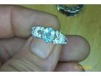 Aqua Marine Stone, Ring SZ-8 well marked 925 Sterling Silver - Opportunity