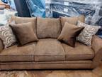 Brown Sofa and Loveseat Set