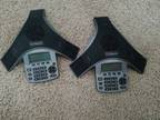 Lot of 2x Polycom Sound Station IP5000 Conference Phone - Opportunity