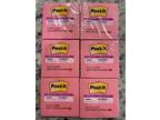 6 PADS - Post-It 654-SSPK (PINK) 540 Sheets Super Sticky - Opportunity