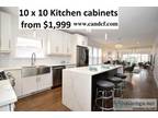 x White Shaker Kitchen Cabinets -