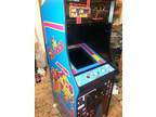 Pacman cabinet with Galaga Ms Pac man upright video arcade game COIN o