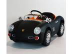 Porsche style 12V Kids Ride On Power Wheels Battery Toy Car-Dull Black -