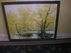 Oil Picture on Canvas Signed Noble 43 by 33 - - Opportunity