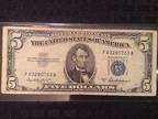 Details about �1953 $5 Dollar Silver Certificate Series A Serial # F63280703A