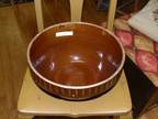Antique Mc Coy Bowl Very Large Brown Batter Bowl - - Opportunity