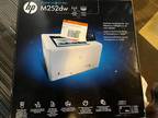 Open Box HP Laser Jet Pro M252DW Laser Printer Page Count is - Opportunity