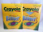NEW Crayola Colorful Banner Paper Lot 2 Blue Yellow Rainbow - Opportunity