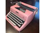 Pink 1950'S Royal Quiet Deluxe Typewriter / works / - Opportunity