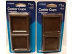 NEW Lot of 2 Furniture Caster Cups, 1-3/4" Square pack of 2 - Opportunity