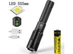 Portable Flashlight 5 X5MM LED 20W 5V Micro USB Rechargeable - Opportunity