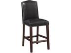 Comfort Pointe Carteret Brown Faux Leather Counter Stool - Opportunity