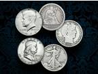 SILVER COINS 90% Half Dollars Silver Coins
