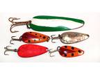 5 Vintage Dardevle Fishing Spoons Spinnies & Midget 1 5/8" - Opportunity