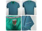 Faldo Claret & Green Mens Sz XXL Blue Green Golf Polo Shirt - Opportunity