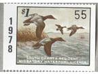 1978 South Dakota Migratory Waterfowl License - Unused