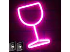 Neon Signs Wine Glass Lights Bar Restaurant Nightclub Beach - Opportunity