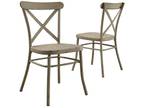 Collin Distressed White Dining Chair, Set of 2 - Opportunity