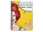 Sassy Pop Art Pinup Comic Spiral Notebook - Ruled Line - Opportunity