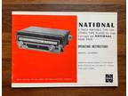 Vintage National 8 Track Portable Car Stereo +Parts Manual - Opportunity