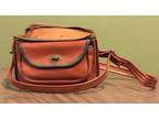 Vintage Camera Bag Vinyl Brown Strap Zipper and Front Pocket - Opportunity