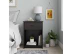 Nightstand Classic Mainstays with Drawer, Black Oak bedroom - Opportunity