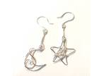 Moon and Star Mismatched Earrings