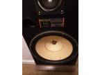 Fisher tower speakers old school boom 2.fifteen inch woofers with tweeters and