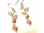Leaf and Vine Wire Weave Earrings