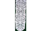 Empress 14x88 White Lace Table Runner Oxford House NWOT