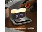 mooas Flat 15W Wireless Charging Nightlight Alarm Clock