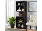 71" Tall 5-Shelf Wooden Standard Bookcase Closed Back - Opportunity