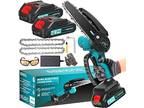 BEI & HONG Mini Chainsaw 6-Inch with 2 Battery - Opportunity!