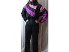 Vintage 80s Pink/Black FERA SKIWEAR Ladies Size 6 One piece - Opportunity