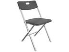 Re. sin Seat & Back Folding Chair, White and Black, Free Ship - Opportunity