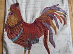 Pier 1 Imports Table Runner Embroidered French Roosters 13" - Opportunity