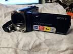Sony DCR-SX44 Handycam Blue NO CHARGER - UNTESTED - Opportunity