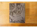 1940's to 1950's Christmas Caroling Printers Ink Block Stamp - Opportunity