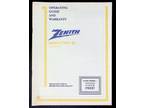 Zenith Sentry 2 Color TV Operating Guide Manual - Opportunity