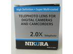 Nikura 58T 2.0X Telephoto Lens High Definition Multi Coated