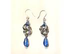Silver Celtic Spiral Knot Chainmaille Earrings