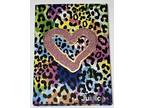 Justice Girls Teens Diary Journal Rainbow Cheetah Heart - Opportunity
