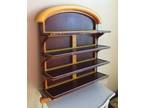 RETRO UGLY Vintage Wooden Four 4 Tier Wall Hanging Shelf Top - Opportunity