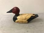 Duck Decoy Signed Koppy ‘81 Large Canvasback Drake 12”