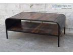 Reclaimed wood and metal coffee table - Opportunity