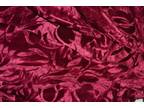 BURGUNDY FURNITURE COVER Throw Burgundy Tulip Pattern - Opportunity