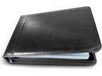 Executive Business Check Binder PU Leather 7 Ring Checkbook - Opportunity